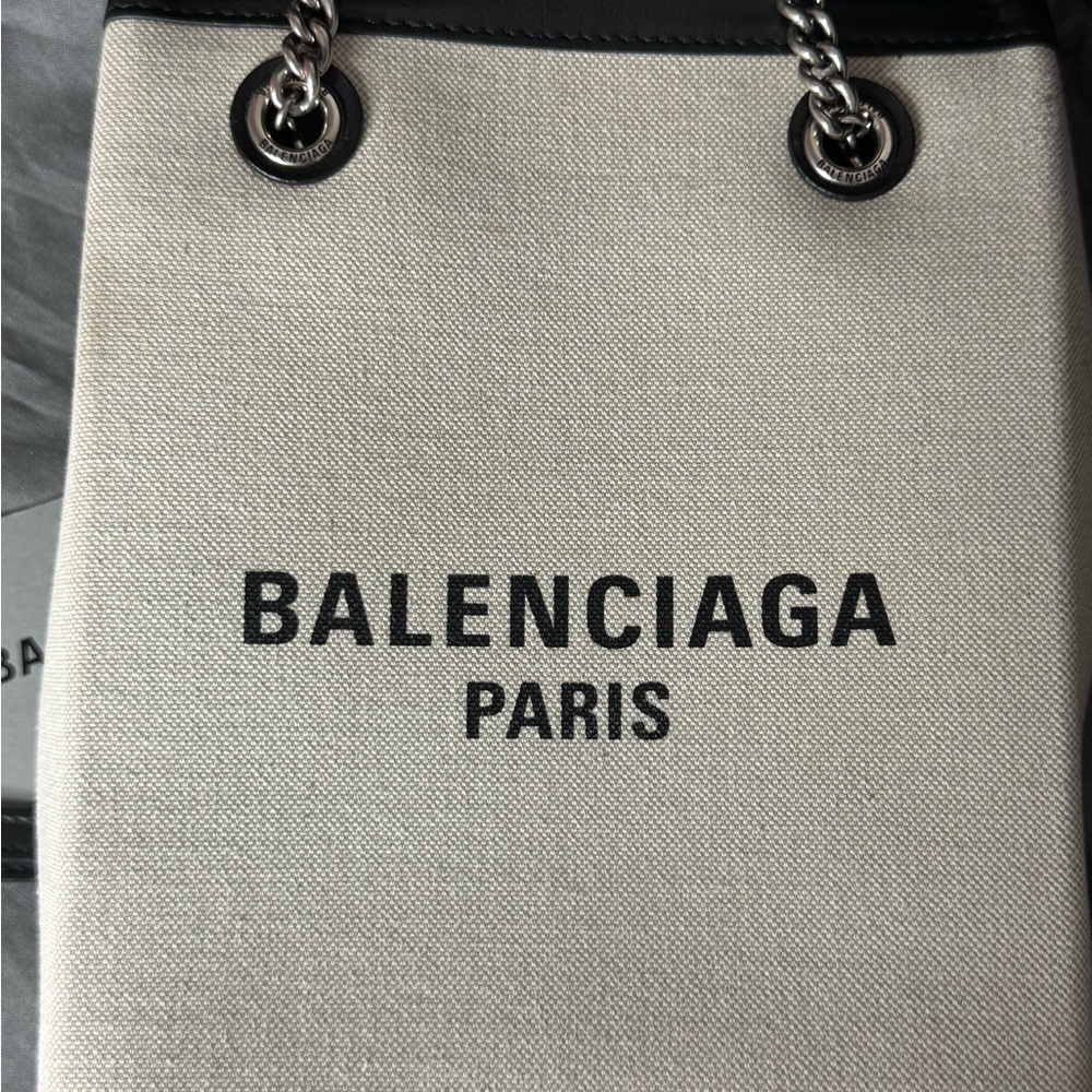 Balenciaga Mini Duty Free Canvas Tote - Picture 5 of 9